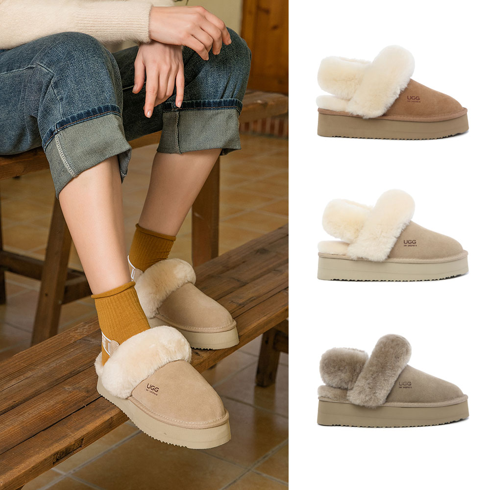 [무료배송] 호주정품 디케이 킬리 탈부착 밴딩 3WAY 슬리퍼 (굽 4cm) DK UGG DK119
